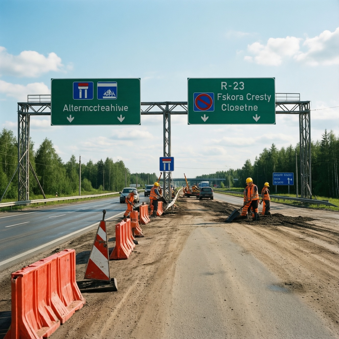 В Псковских Крестах временно закрыли два съезда с трассы Р-23 В Псковских Крестах временно закрыли два съезда с трассы Р-23